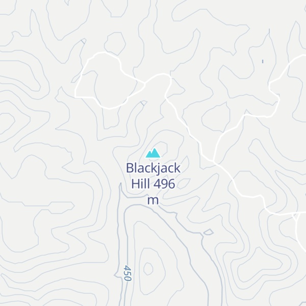 Map of Blackjack Hill