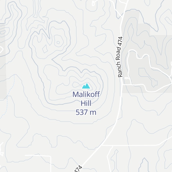 Map of Malikoff Hill