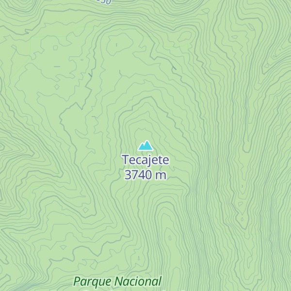 Map of Tecajete