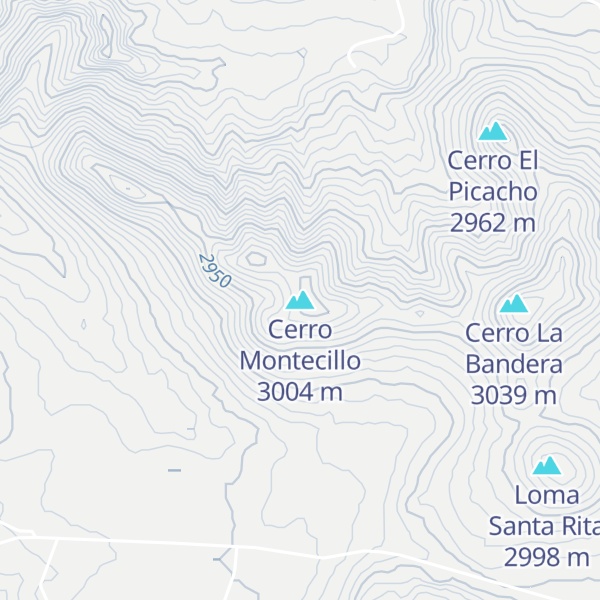 Map of Cerro Montecillo