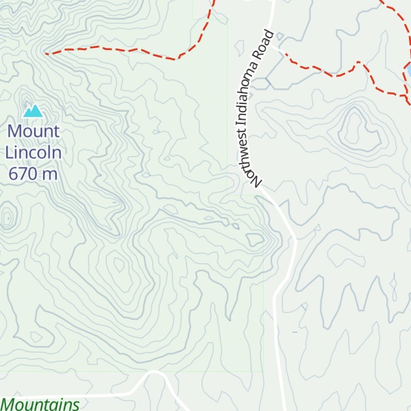 Map of Bat Cave Mountain