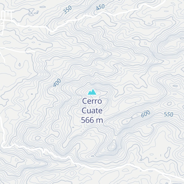 Map of Cerro Cuate