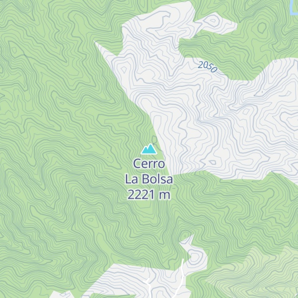 Map of Cerro La Bolsa