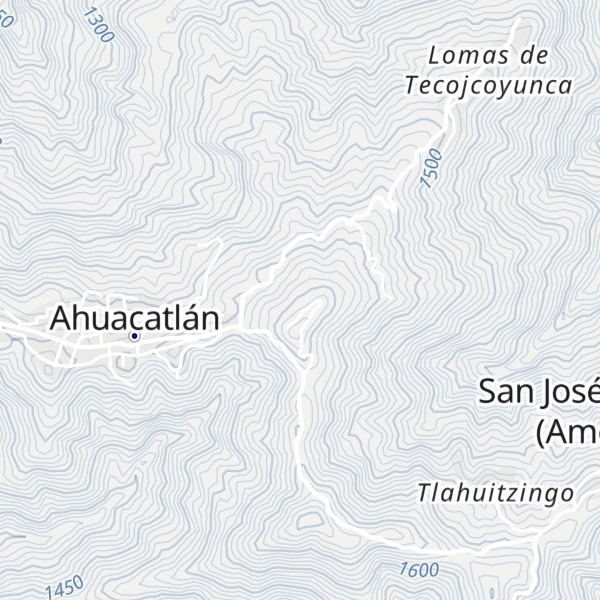 Map of Cerro Zacayautepetl