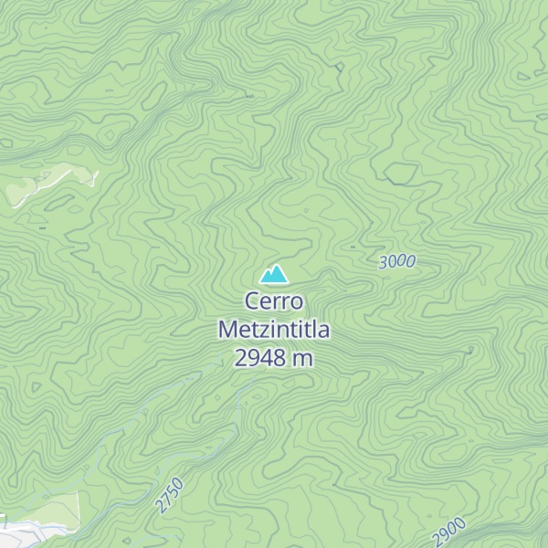Map of Cerro Metzintitla