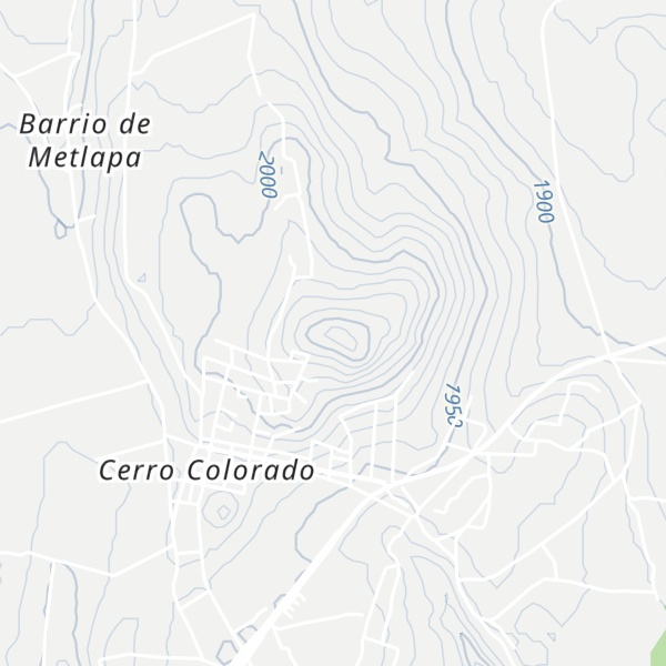 Map of Cerro Colorado