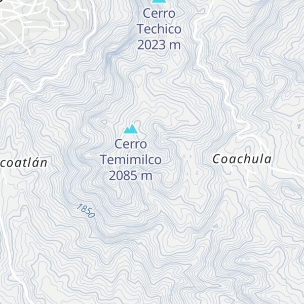 Map of Cerro Las Huahuas