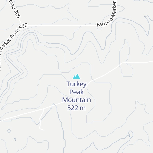 Map of Turkey Peak Mountain