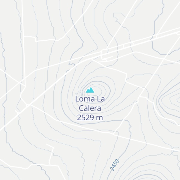 Map of Loma La Calera