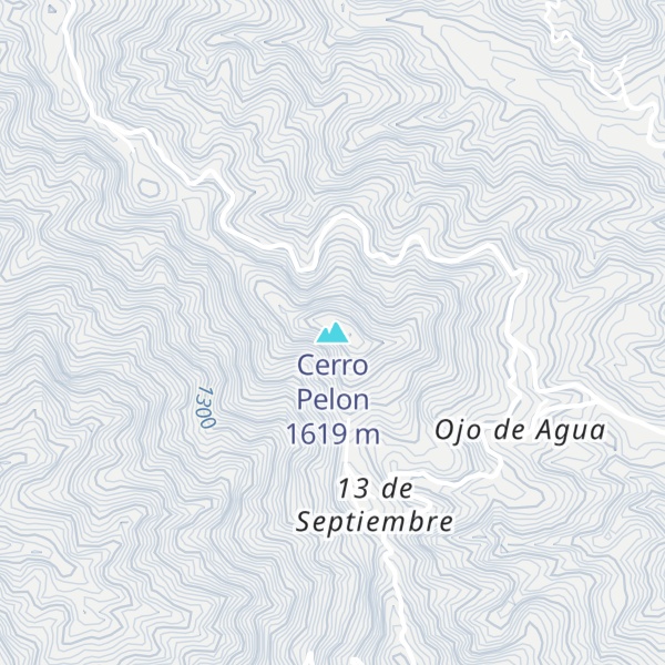 Map of Cerro Pelon