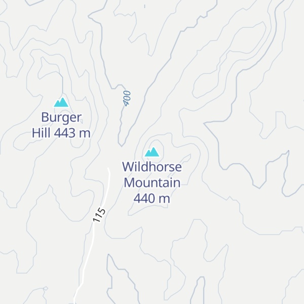 Map of Wildhorse Mountain