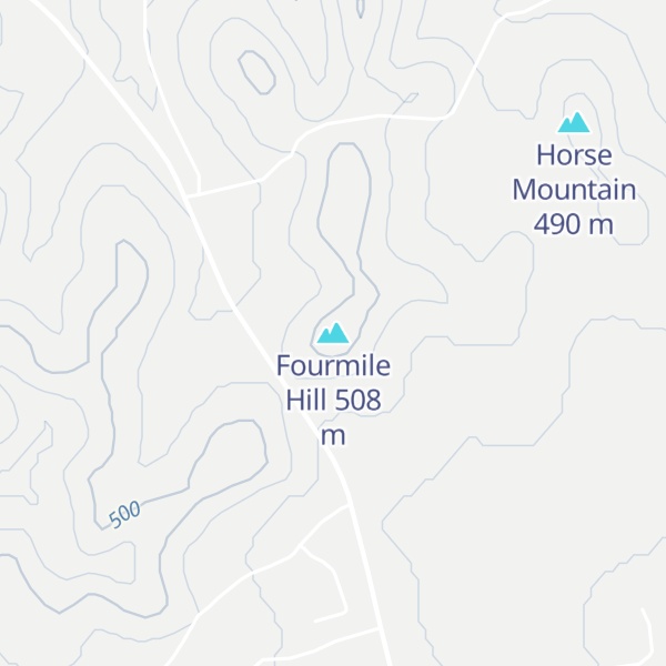 Map of Fourmile Hill