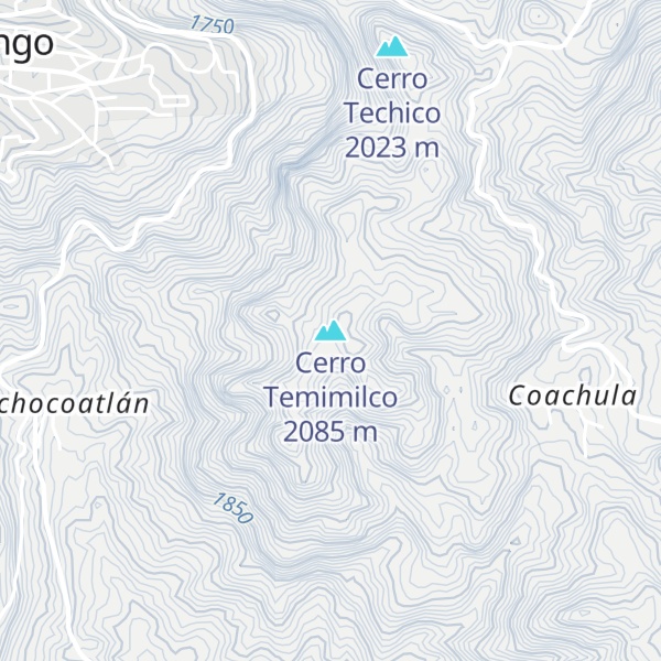 Map of Cerro Temimilco
