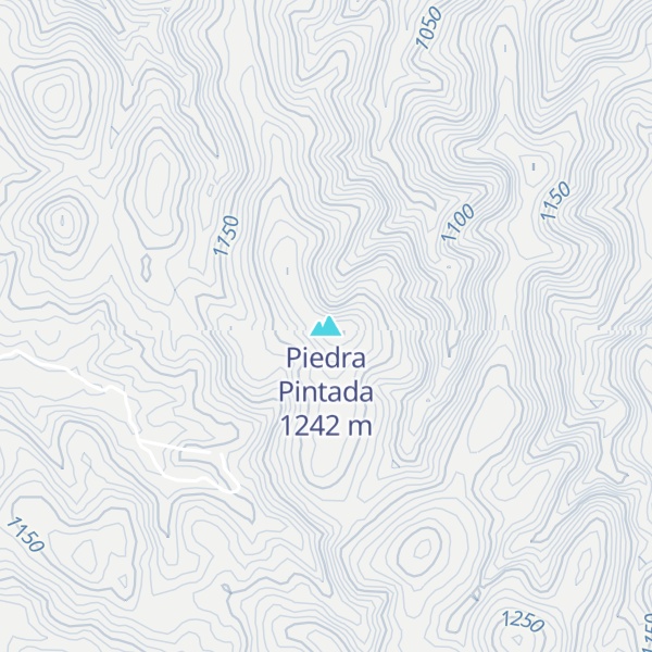 Map of Piedra Pintada