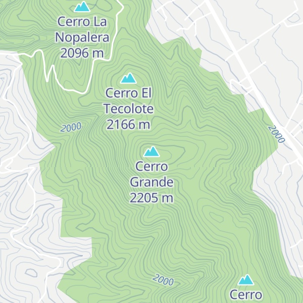 Map of Cerro Grande