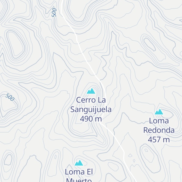 Map of Cerro La Sanguijuela