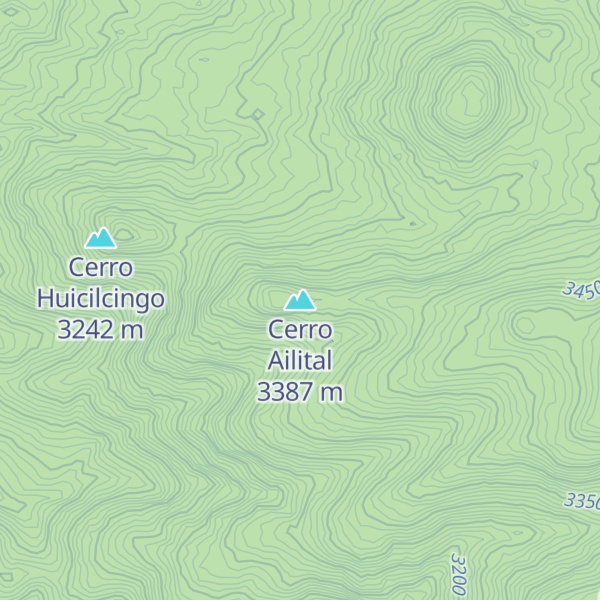 Map of Cerro Ailital