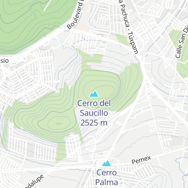 Map of Cerro del Saucillo