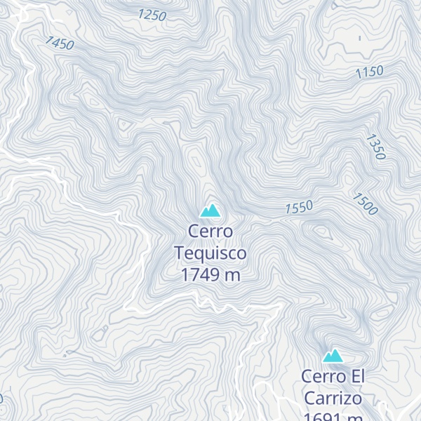 Map of Cerro Tequisco