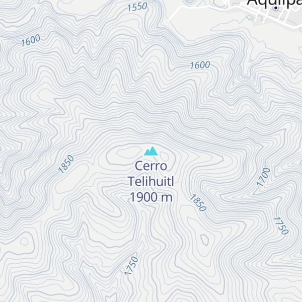 Map of Cerro Telihuitl
