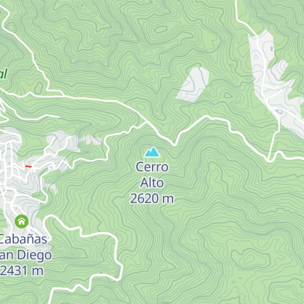 Map of Cerro Alto
