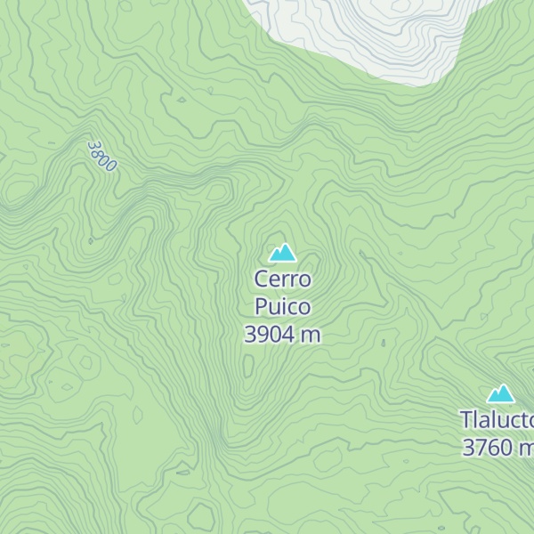 Map of Cerro Mirador Grande