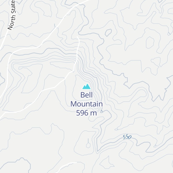 Map of Bell Mountain