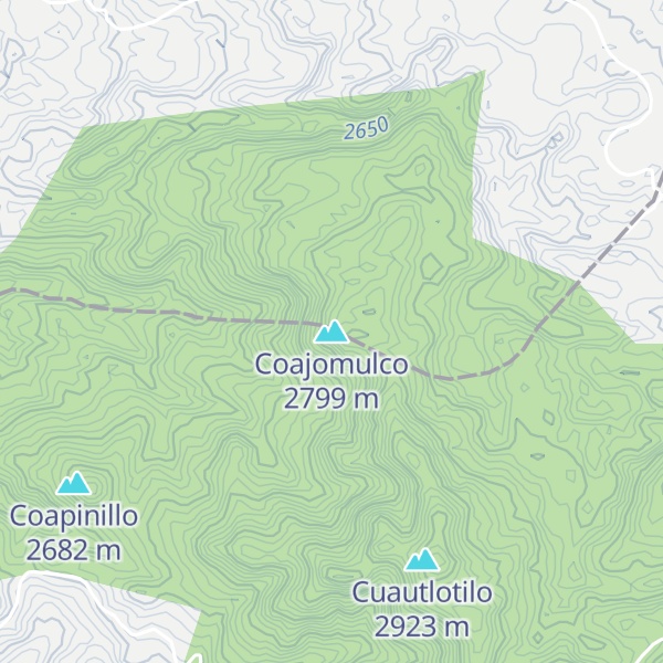 Map of Coajomulco