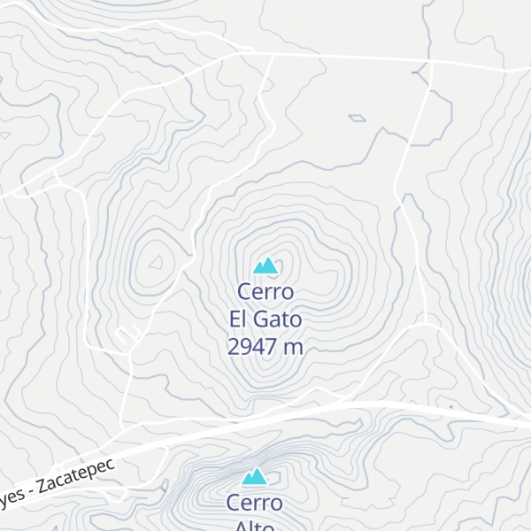 Map of Cerro El Gato