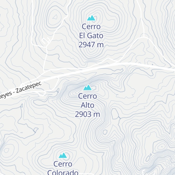 Map of Cerro Alto
