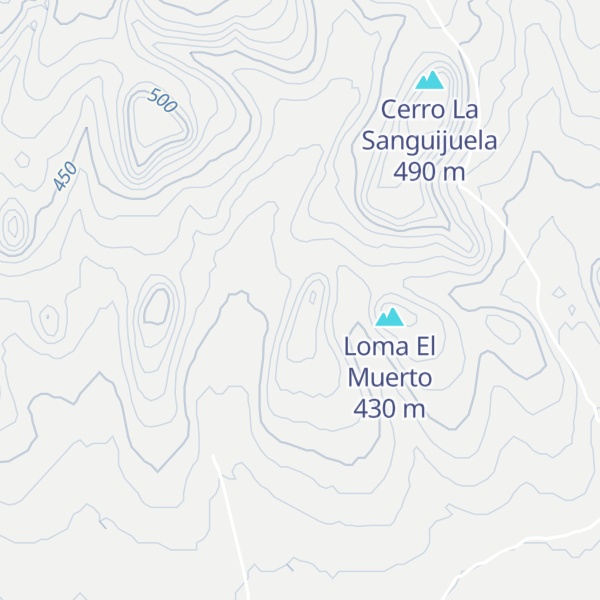 Map of Loma La Tinaja