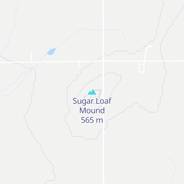 Map of Sugar Loaf Mound