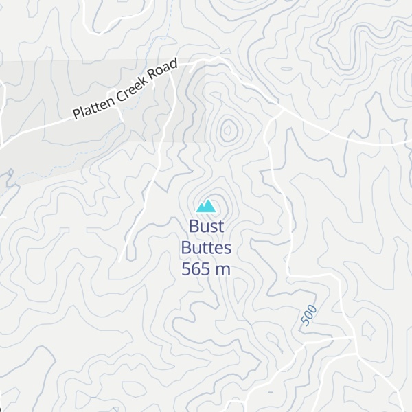 Map of Bust Buttes