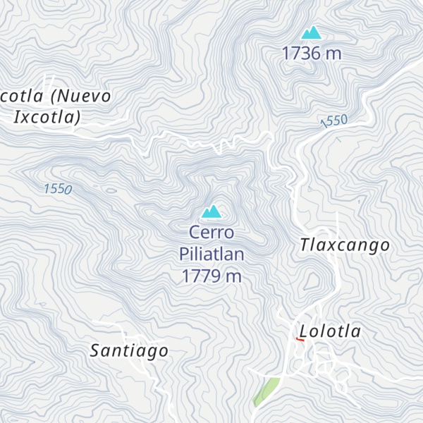 Map of Cerro Piliatlan