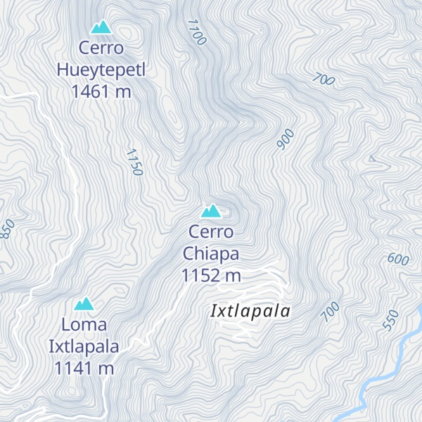 Map of Cerro Chiapa