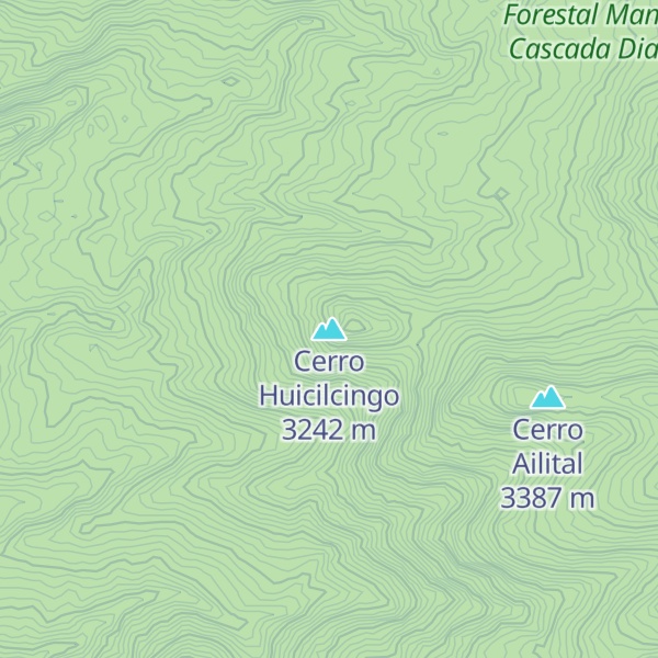 Map of Cerro Huicilcingo
