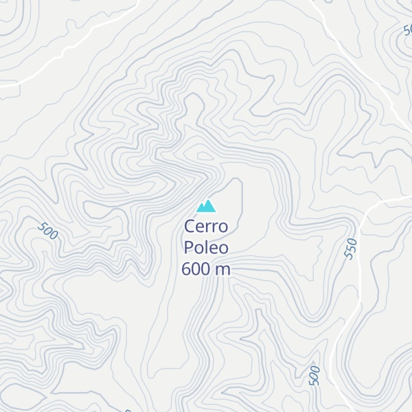 Map of Cerro Poleo