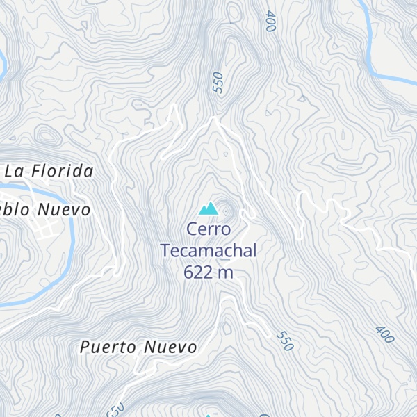 Map of Cerro Tecamachal