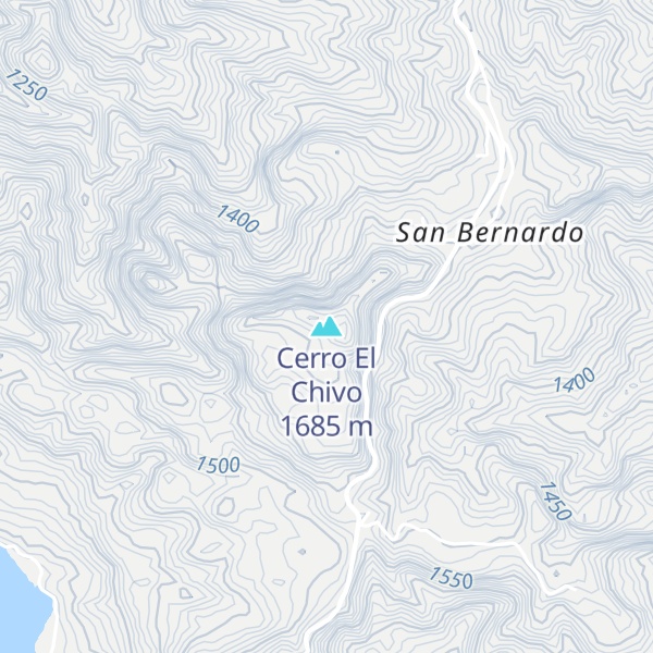 Map of Cerro El Chivo