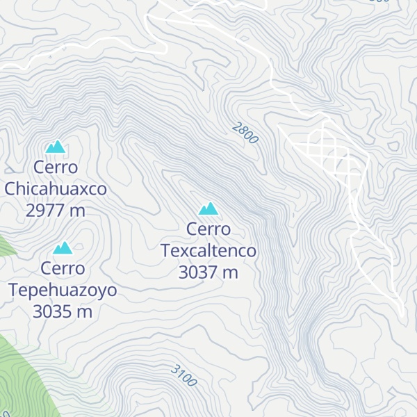 Map of Cerro Texcaltenco