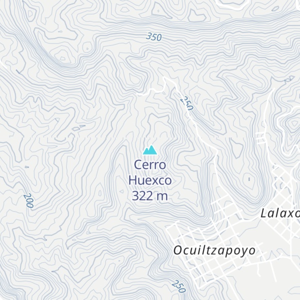 Map of Cerro Huexco