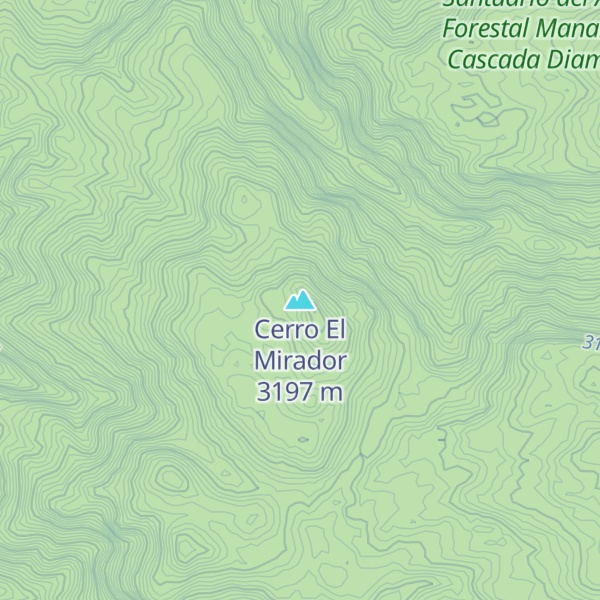 Map of Cerro El Mirador