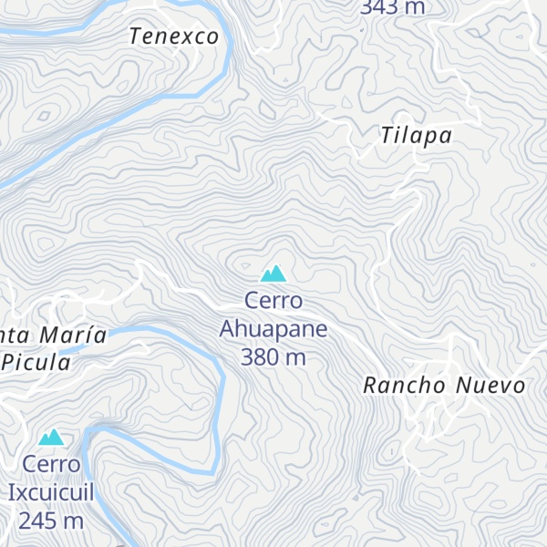Map of Cerro Ahuapane