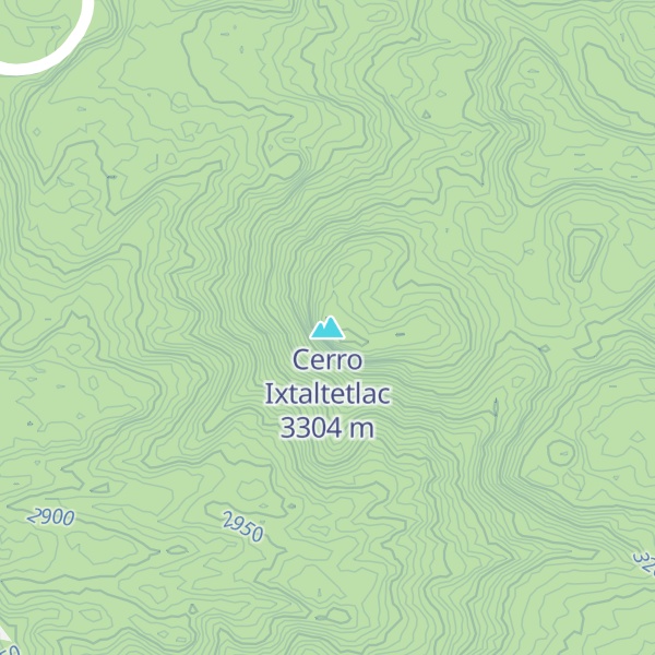 Map of Cerro Ixtaltetlac