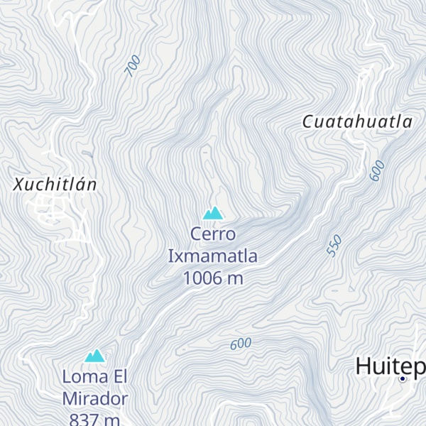 Map of Cerro Ixmamatla