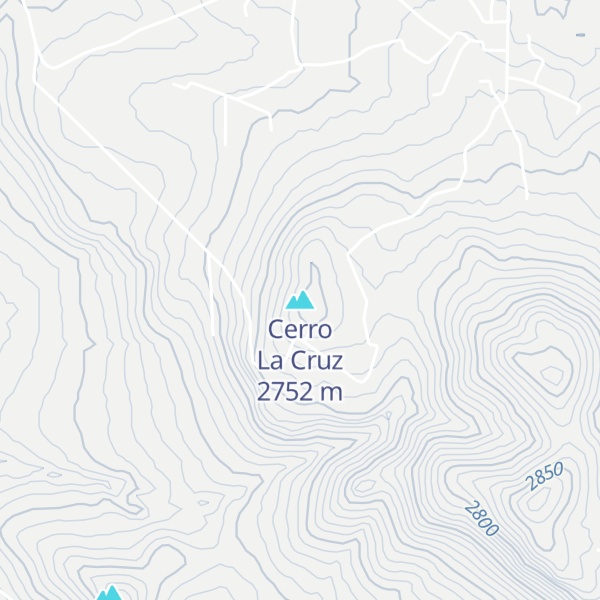Map of Cerro La Cruz