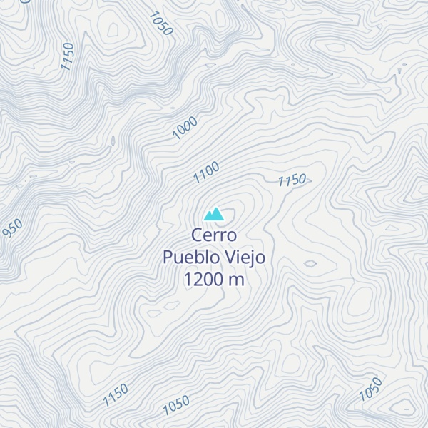 Map of Cerro Pueblo Viejo
