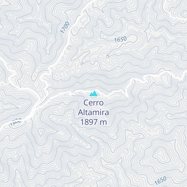 Map of Cerro Altamira