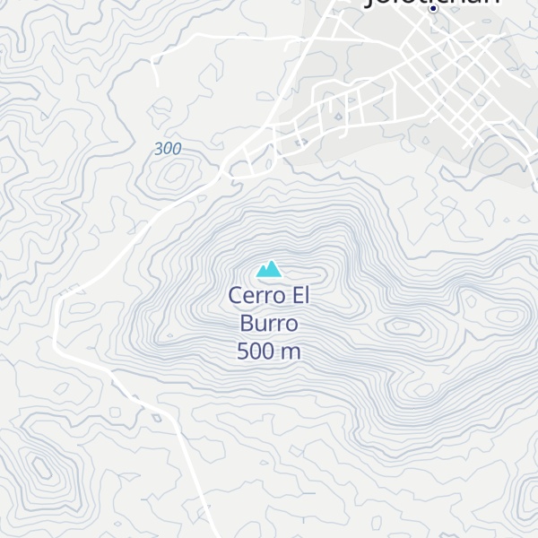 Map of Cerro El Burro