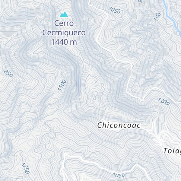 Map of Cerro Chiconcuac